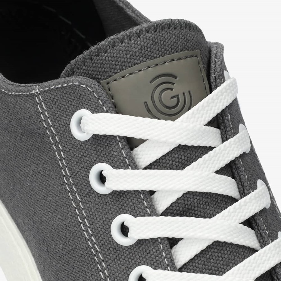 Groundies Nederland True Star Low Vegan Dames Grijs