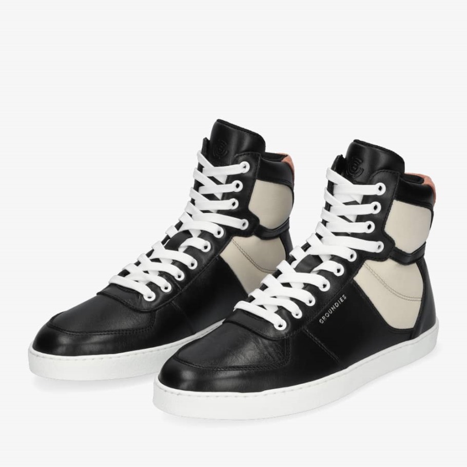 Hamptons High Dames Zwart/beige Groundies Nederland