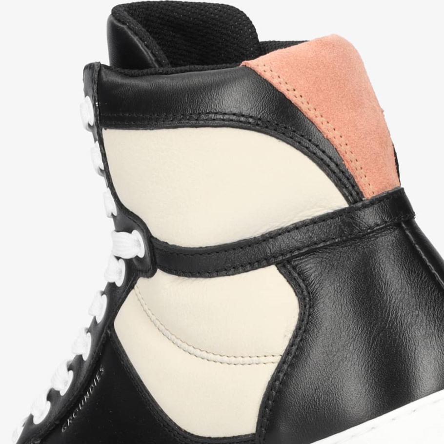 Hamptons High Dames Zwart/beige Groundies Nederland