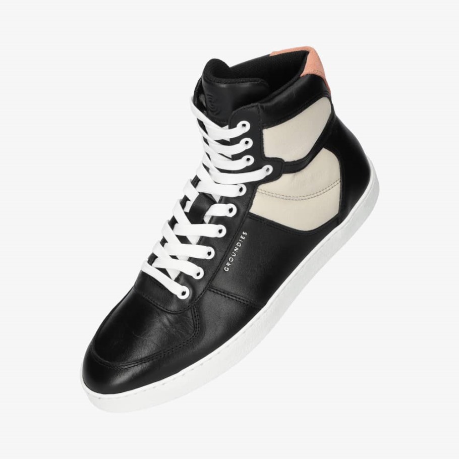 Hamptons High Dames Zwart/beige Groundies Nederland