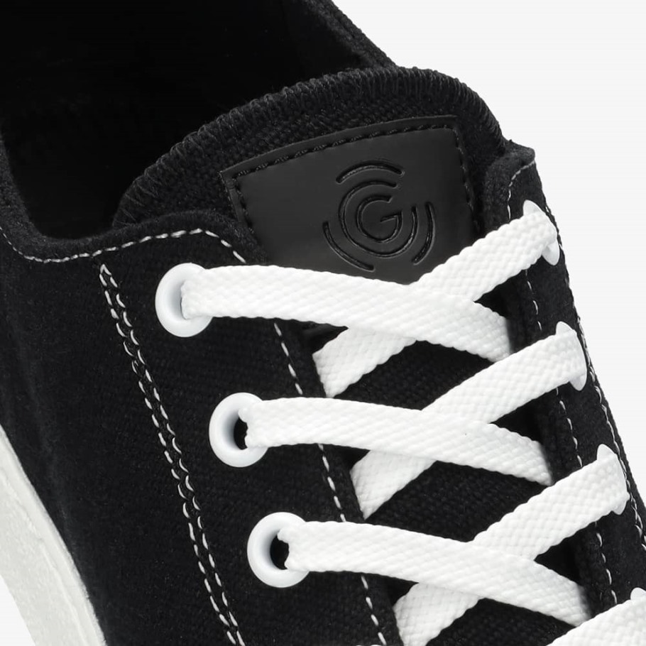 True Star Low Veganistische Vrouwen Black Groundies Nederland